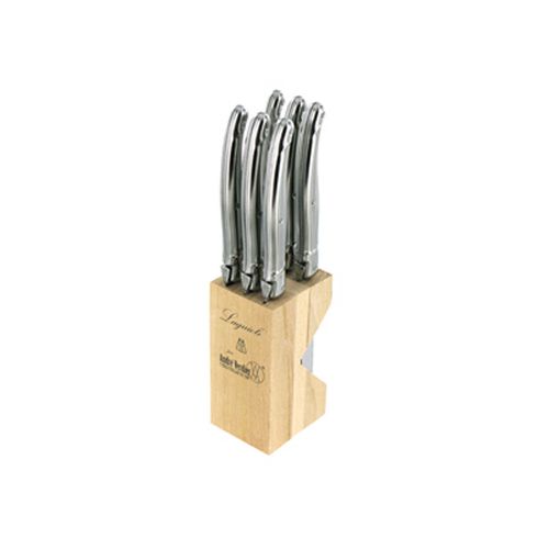 Laguiole Steak Knife Block Set6 Stainles