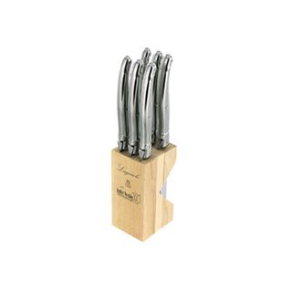 Laguiole Steak Knife Block Set6 Stainles