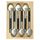 Laguiole Dessert Spoon Set 6 Black
