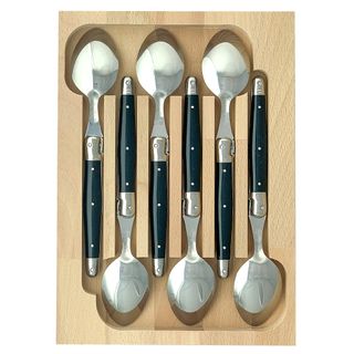 Verdier Dessert Spoon Set 6 Black