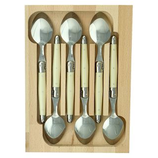 Laguiole Dessert Spoon Set 6 Ivory