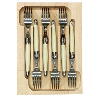 Laguiole Fork Set 6 Ivory