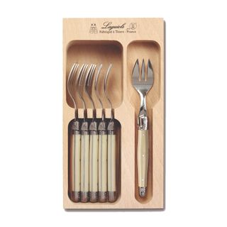 Laguiole Cake Forks Set 6 Ivory