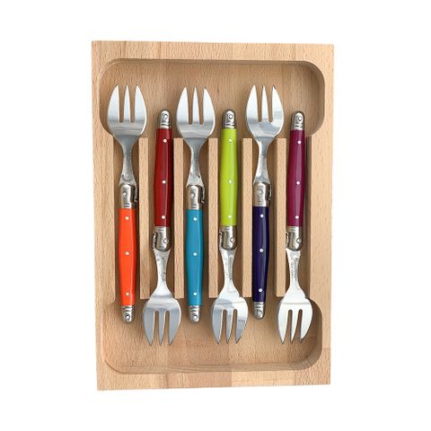 Laguiole Cake Forks Set 6 Multi