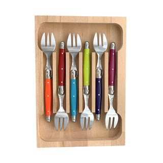 Laguiole Cake Forks Set 6 Multi