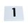 Table Number Set 1-50 White