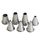 Decorating Tube Set 7pc Plain S/S