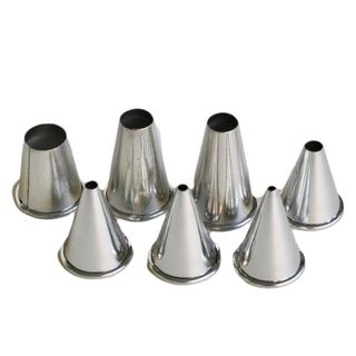 Decorating Tube Set 7pc Plain S/S