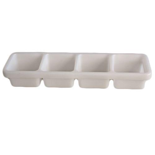 Bar Condiment / Garnish Caddy White 4 Co