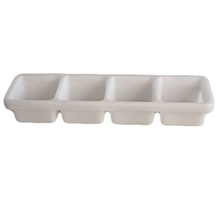 Bar Condiment / Garnish Caddy White 4 Co