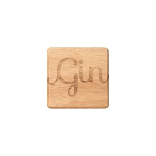 T&G Gin Coaster Hevea Wood