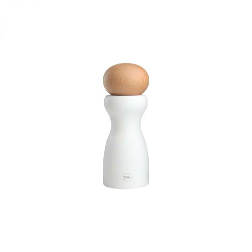 T&G Sphere White Salt Mill 150mm