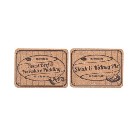 Cork Table Mats Steak N Kidney