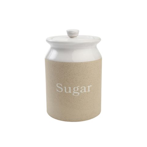 Stone White Sugar Jar