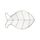 T&G Ocean Fish Trivet Satin Grey