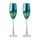 Artland Peacock Champagne Flute Set Of 2