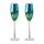 Artland Peacock Champagne Flute Set Of 2
