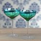 Artland Peacock Champange Saucer Set 2