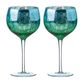 Artland Peacock Gin Glass Set Of 2