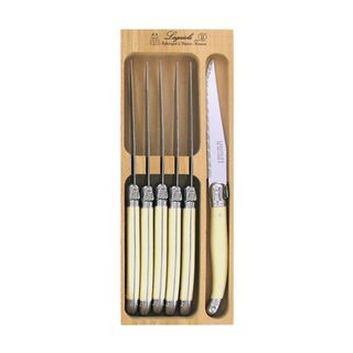Laguiole Steak Knife Set 6 Ivory