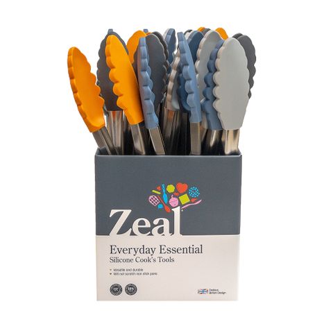 Zeal Tongs 10" Silicone Head (15)
