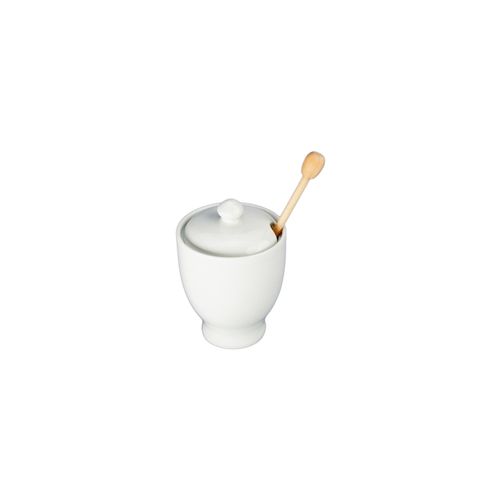BIA Honeypot With Wood Dipper 76mm 235ml