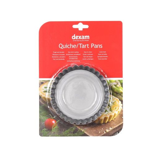 Dexam Set Of 4 5in/12cm Non-stick Quiche/tart Pans