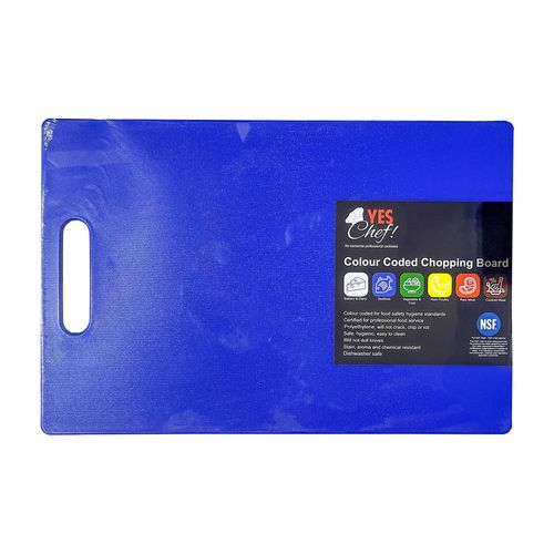 Chopping Board Lg+ 450x300mm Blue W/hand
