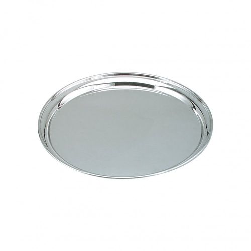 Serving Tray Round 35cm Stainless Steel