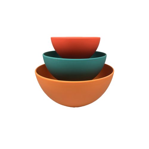 School Of Wok Bamboo Mixing Bowls Set 3