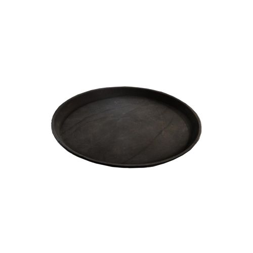 Tray Non-slip Round 28cm Black