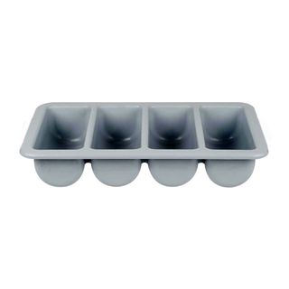 Cutlery Box 4 Comp Grey