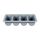 Cutlery Box 4 Comp Grey