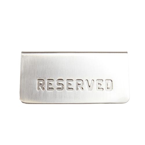 Reserved Signs Stainless Steel A Frame