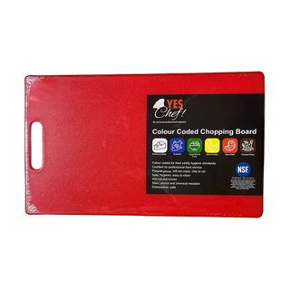 Chopping Board Lge 380x230x12mm Red H