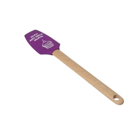 Silicone Spatula Beech Handle Purple