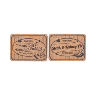CORK TABLE MATS STEAK N KIDNEY