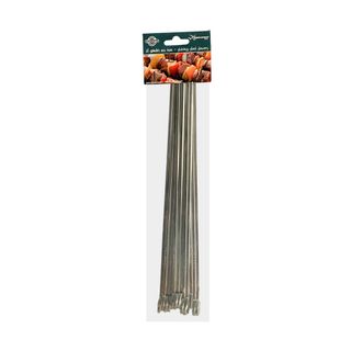 Stainless Steel Flat Skewer 30cm 12/pkt