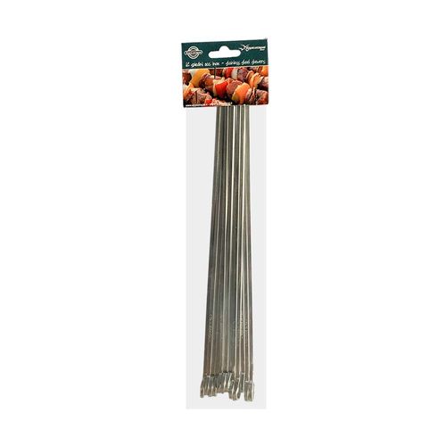 Stainless Steel Flat Skewer 30cm 12/pkt