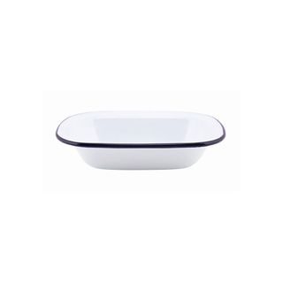 Falcon Pie Dish Oblong Enamelware 16cm