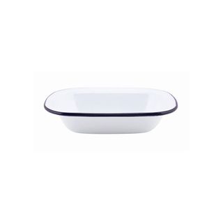 Falcon Pie Dish Oblong Enamelware 16cm