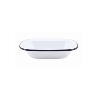 Falcon Pie Dish Oblong Enamelware 18cm