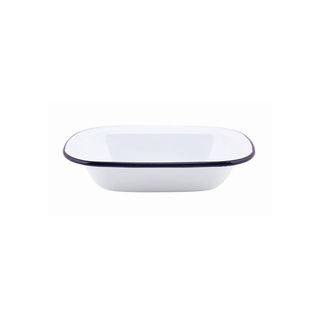 Falcon Pie Dish Oblong Enamelware 18cm