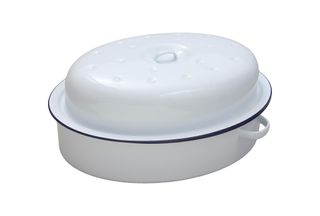 Falcon Roaster Oval White 26cm