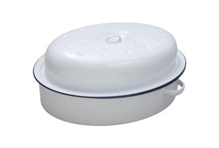 Falcon Roaster Oval White 26cm