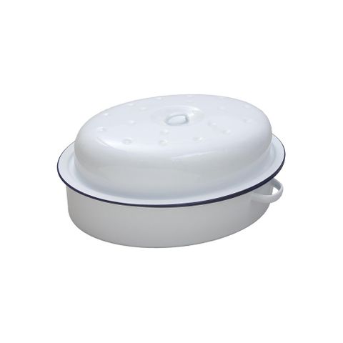 Falcon Roaster Oval White 30cm