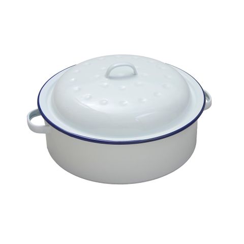 Falcon Roaster Round White 26cm