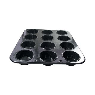 FALCON MUFFIN TIN 12 CUP BLACK SPECKLED