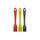 Zeal Silicone Brush Set(12) Gry/lime/red