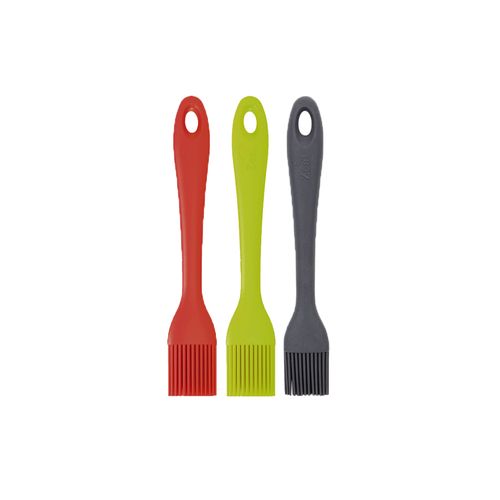 Zeal Silicone Brush Set(12) Gry/lime/red